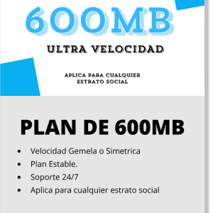 Internet de 600 MB