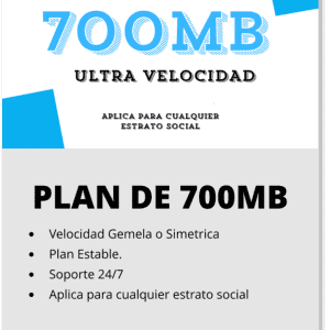 Internet de 700 MB