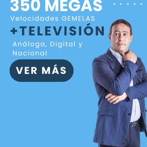 350 MB de Internet + Televisión Con 151 Canales